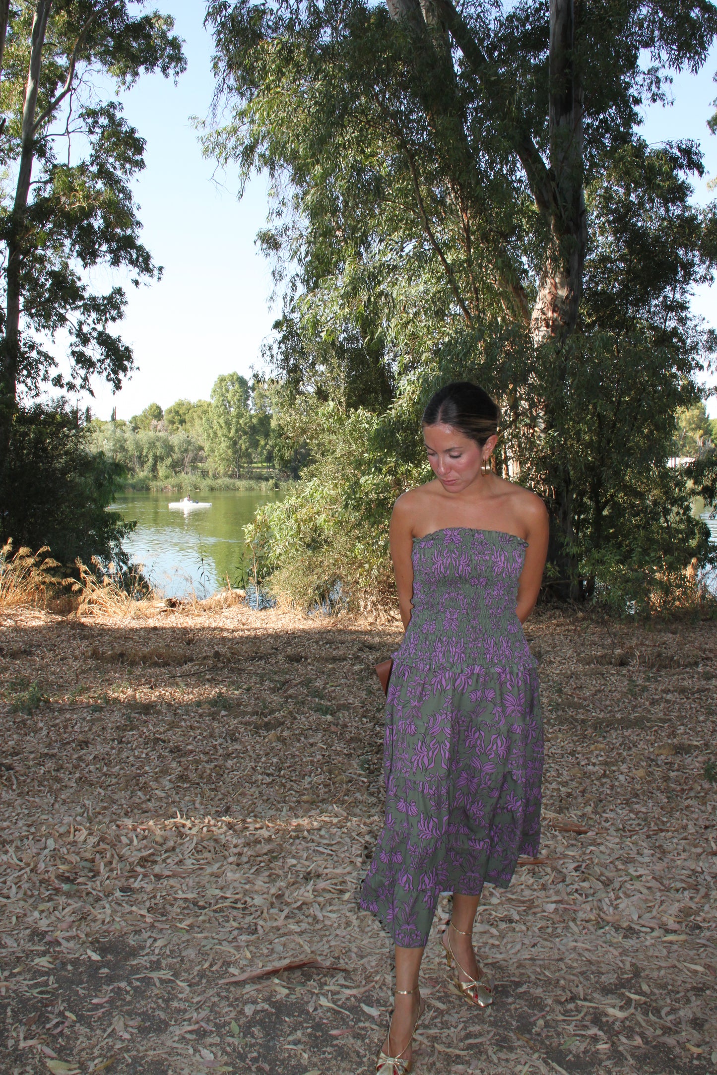 Vestido honor flores