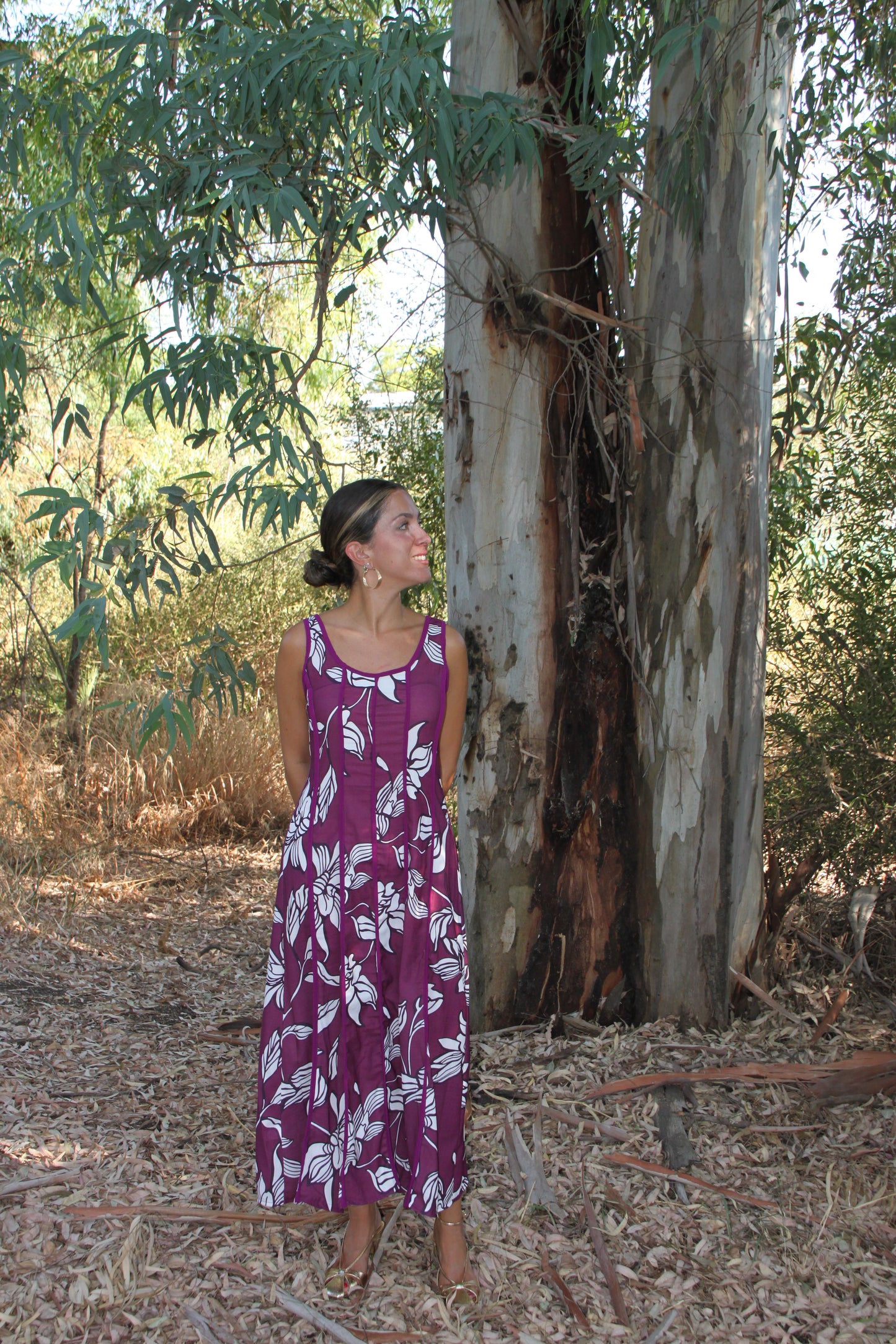 Vestido Álamo granate